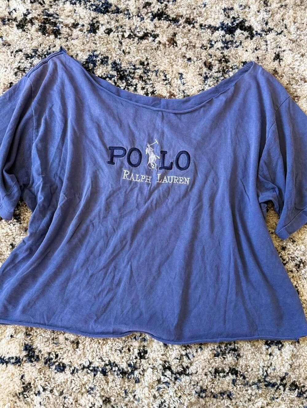 Polo Ralph Lauren Blue Scoop Neck Tee Shirt
